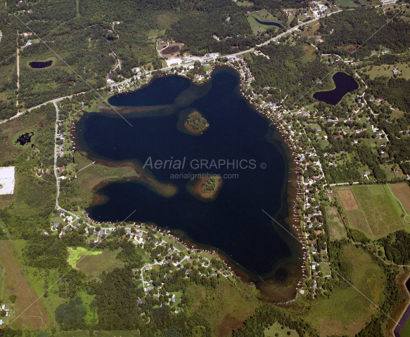 Evans Lake in Lenawee County, Michigan